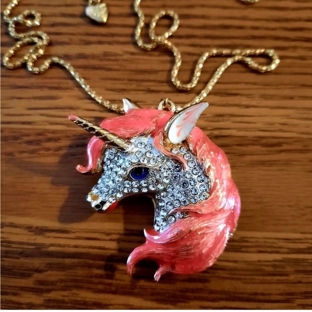 Betsy Johnson Magical Unicorn Necklace